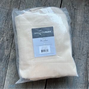 MADISON PARK Emilia Champagne Ivory Window Curtain Panel 50 x 95 NEW NIP